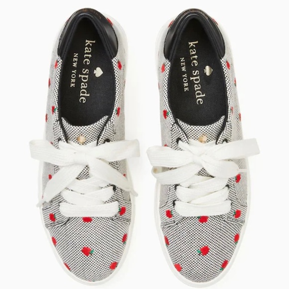 Kate Spade Apple Sneakers | fall sneakers Size 8 New In Box - Picture 2 of 5